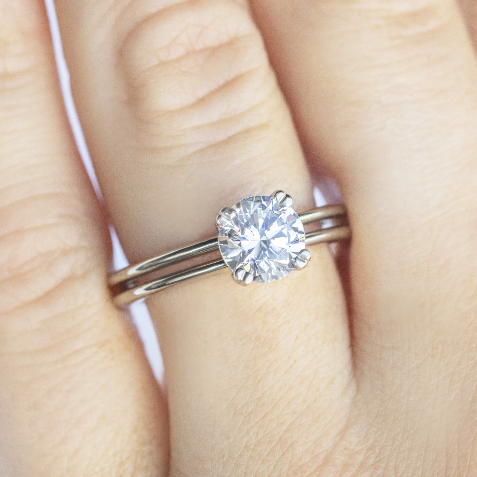 Brilliant Round Cut Solitaire Engagement Ring