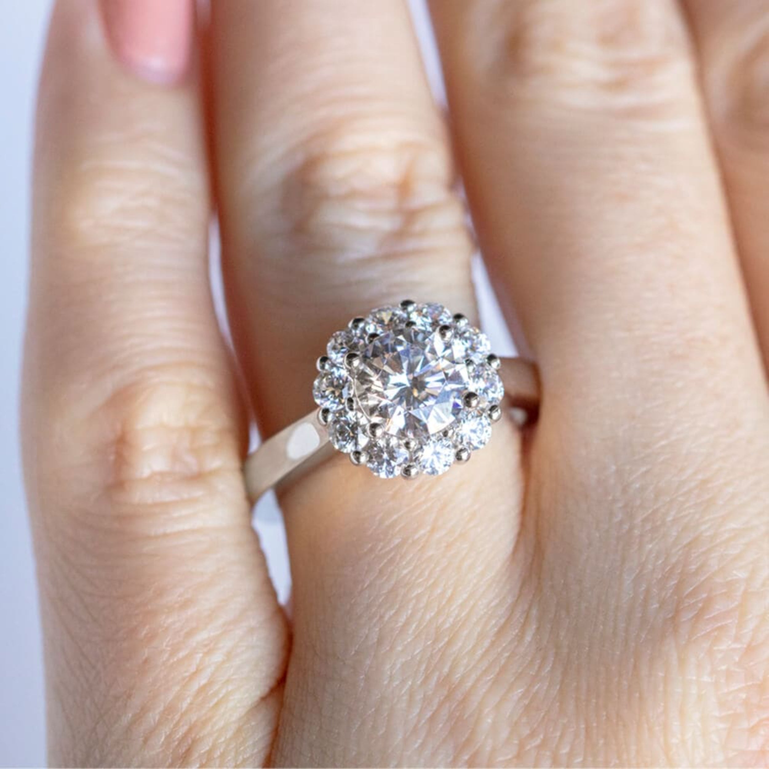 Brilliant Round Cut Halo Ring