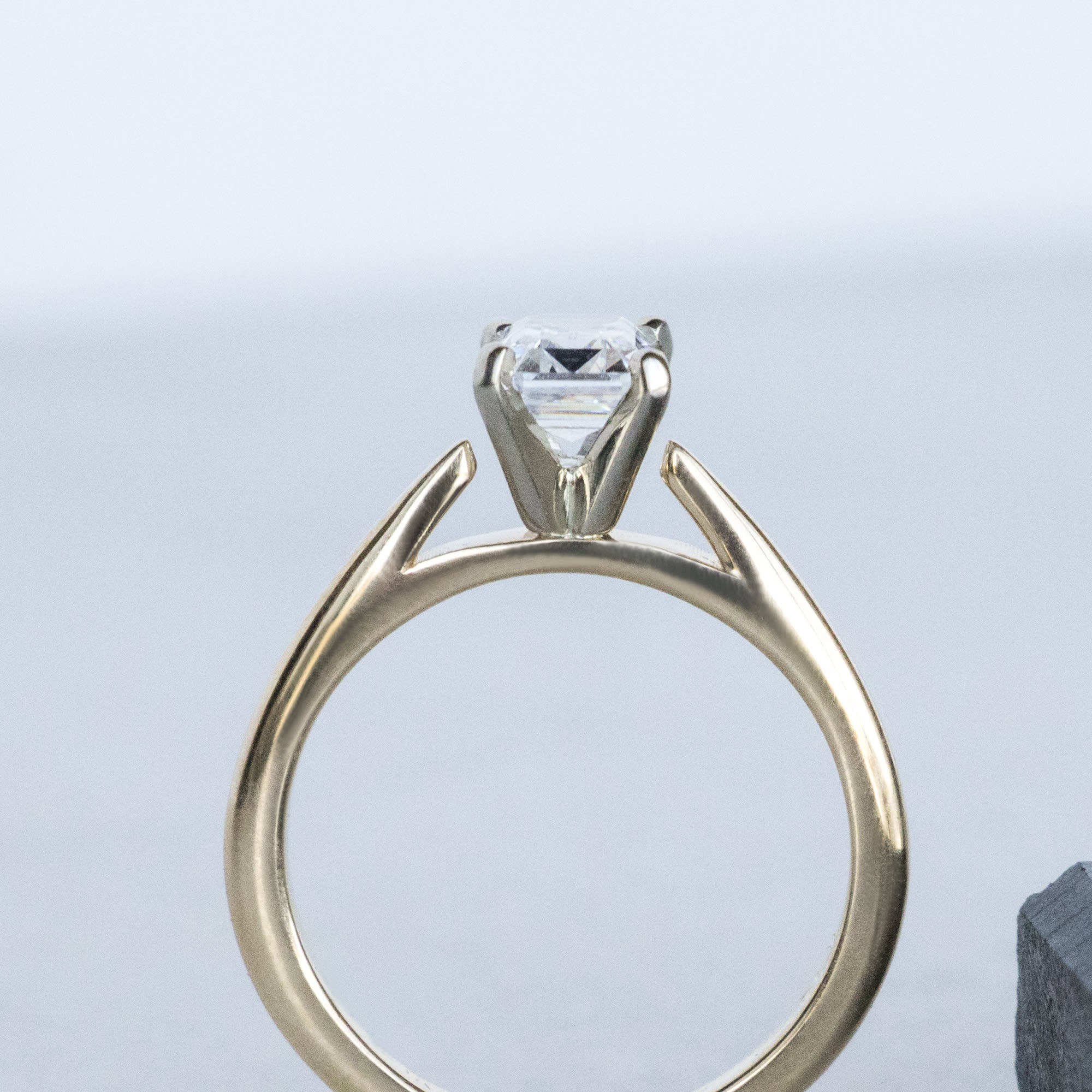 Emerald Cut Solitaire Engagement Ring