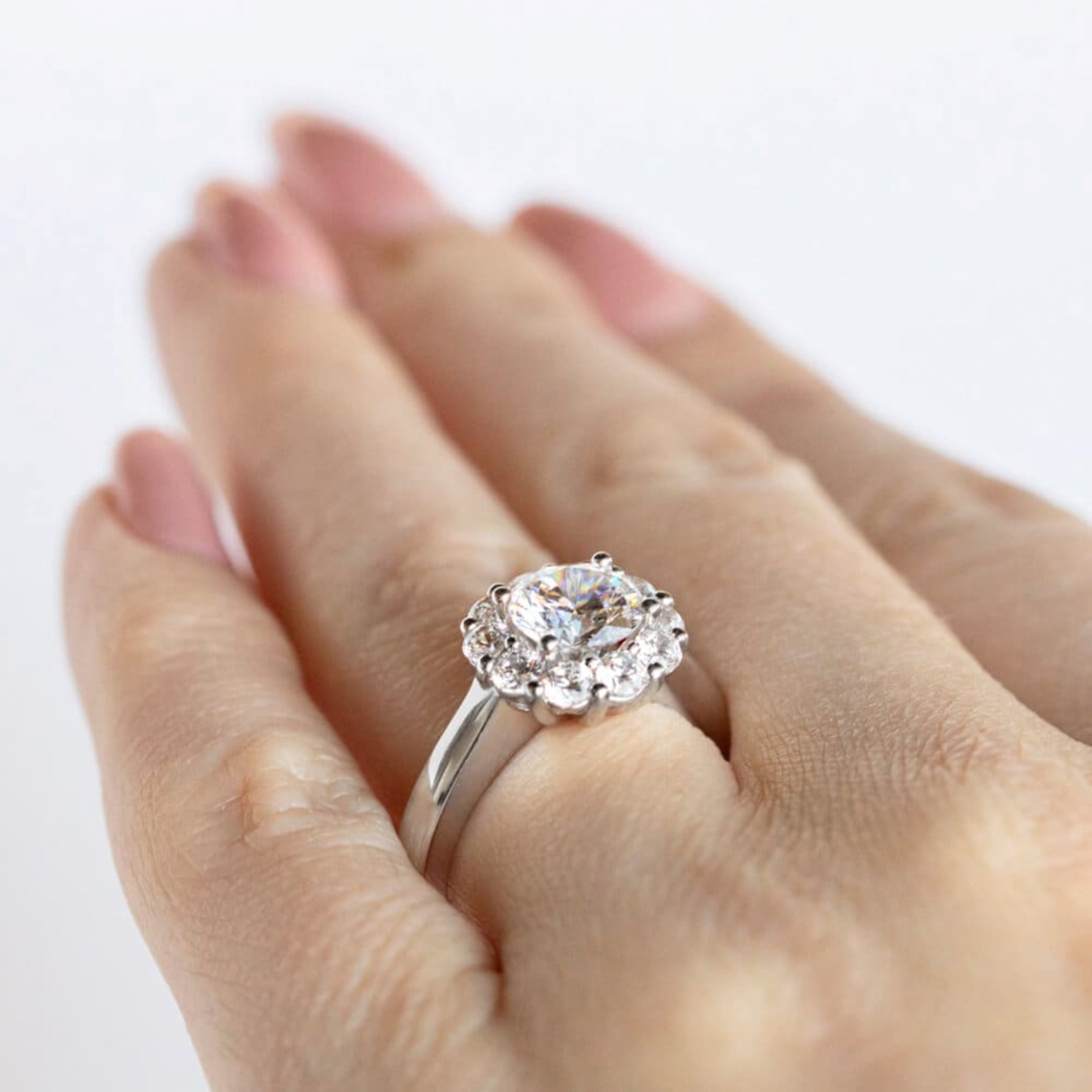 Brilliant Round Cut Halo Ring