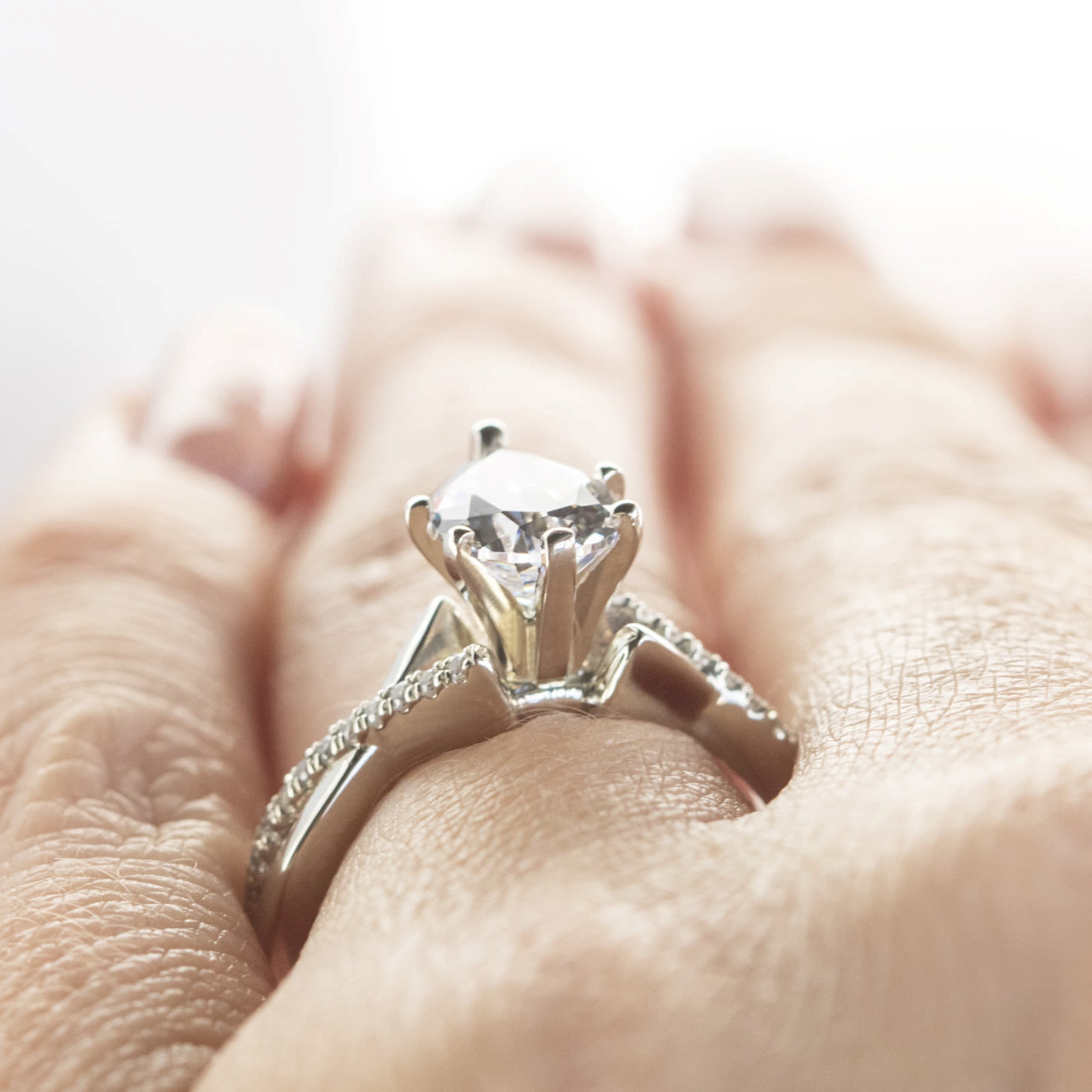 Pear Cut  Lab Grown Diamond Twisted Engagement Rings