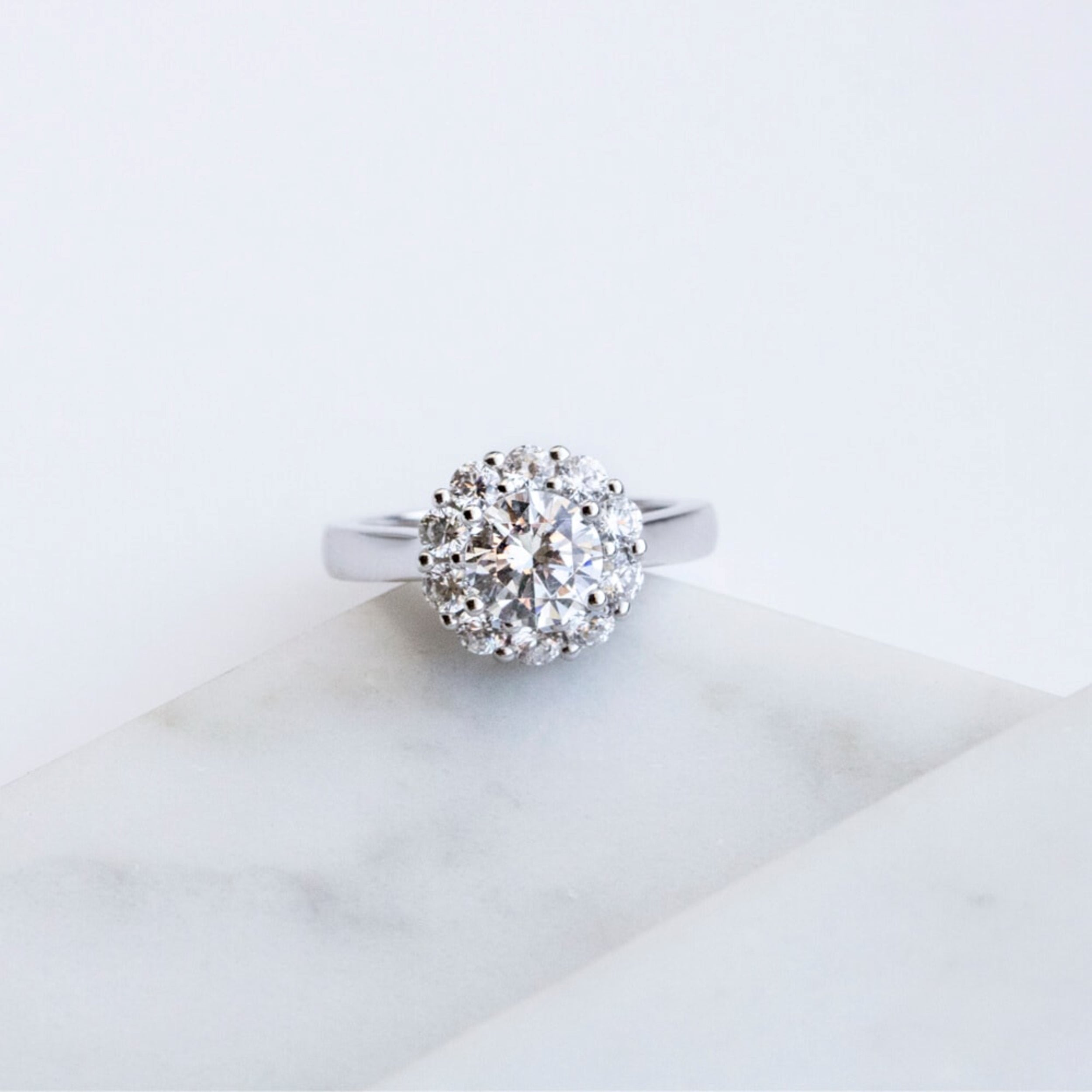 Brilliant Round Cut Halo Ring