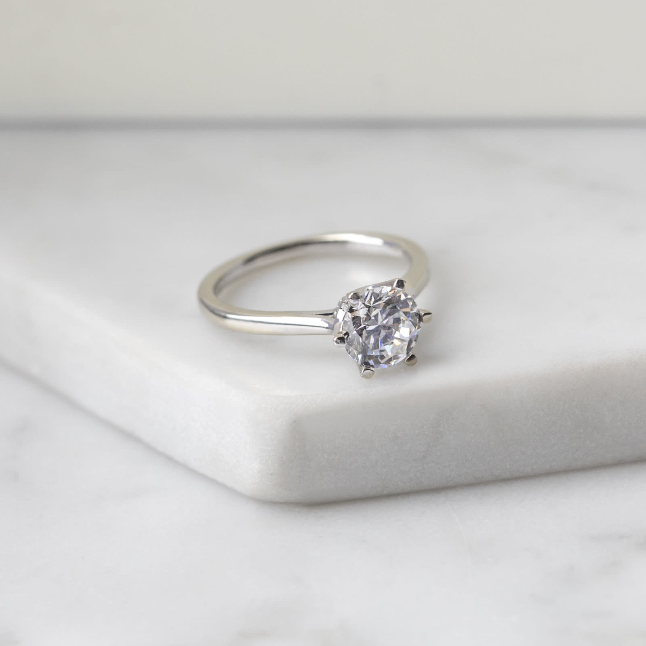 Round Cut Classic Solitaire Engagement Ring