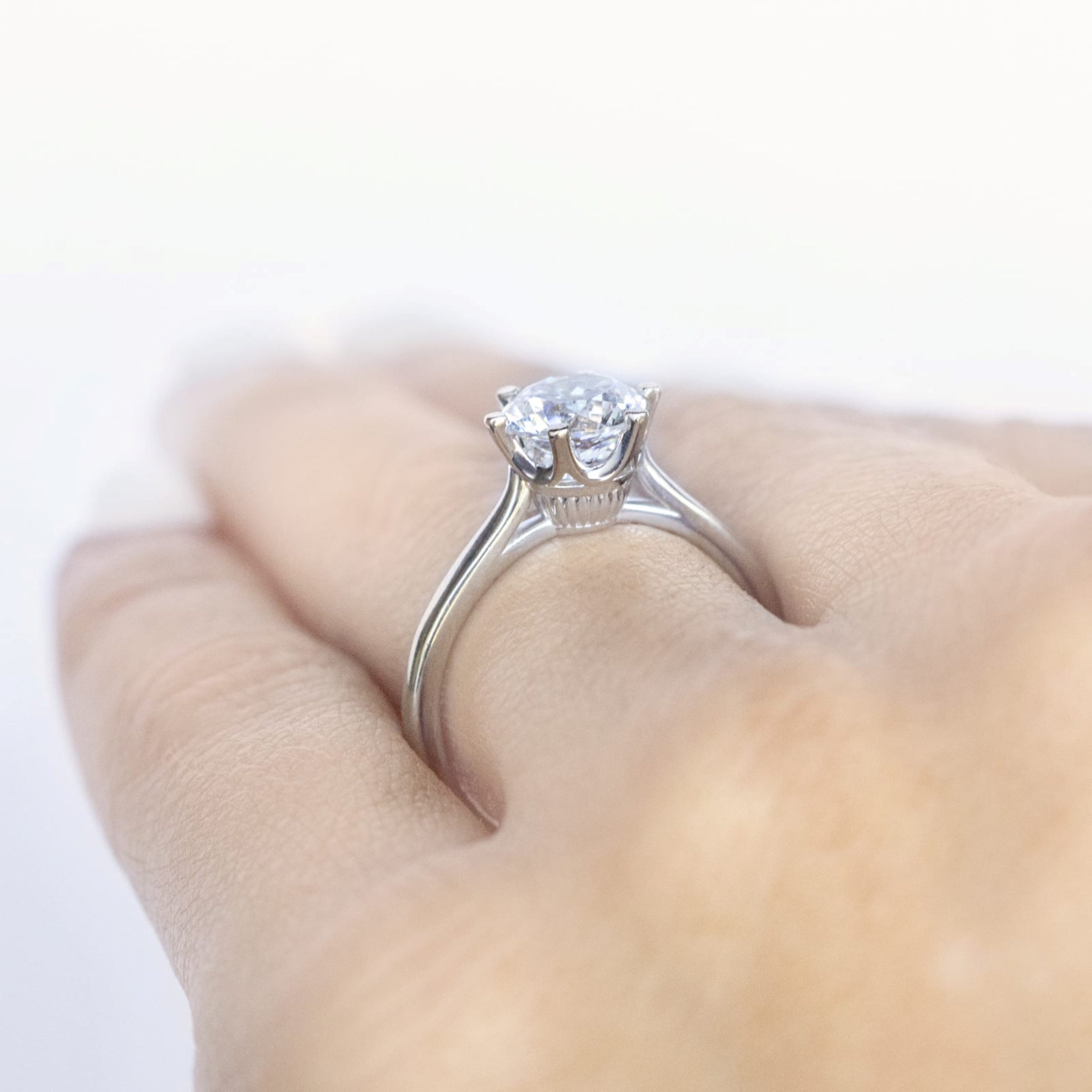 Round Cut Classic Solitaire Engagement Ring