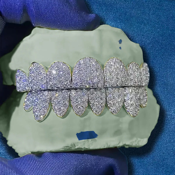 Moissanite Iced Out Men's Hip Hop Grillz