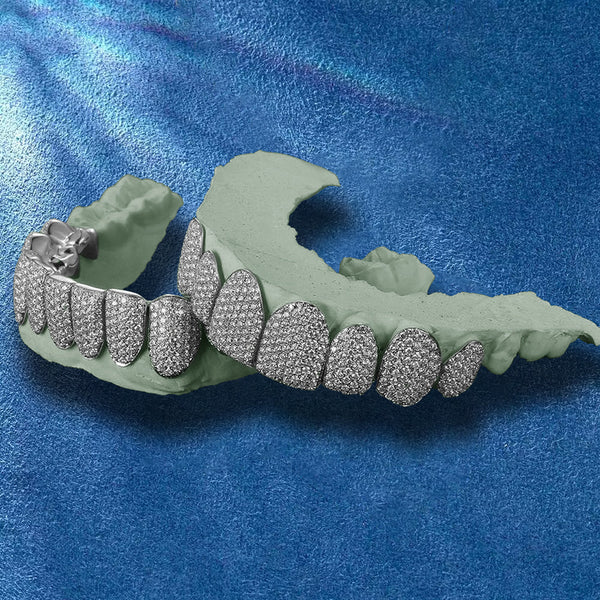 Fully Iced Out Moissanite Hip Hop Grillz For Men