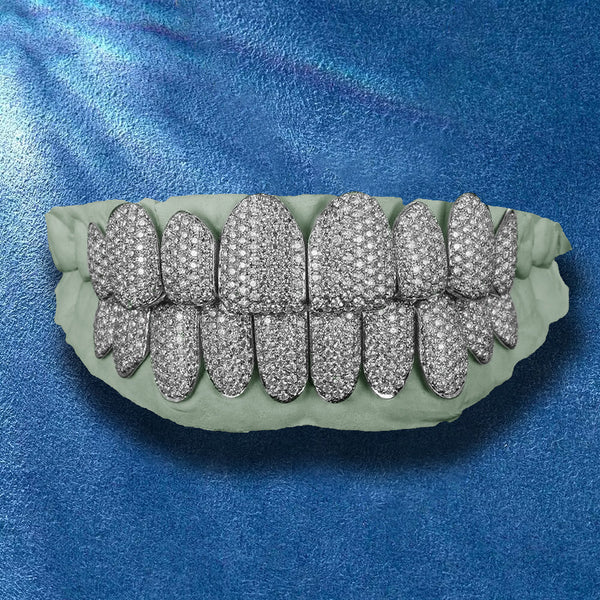 Fully Iced Out Moissanite Hip Hop Grillz For Men