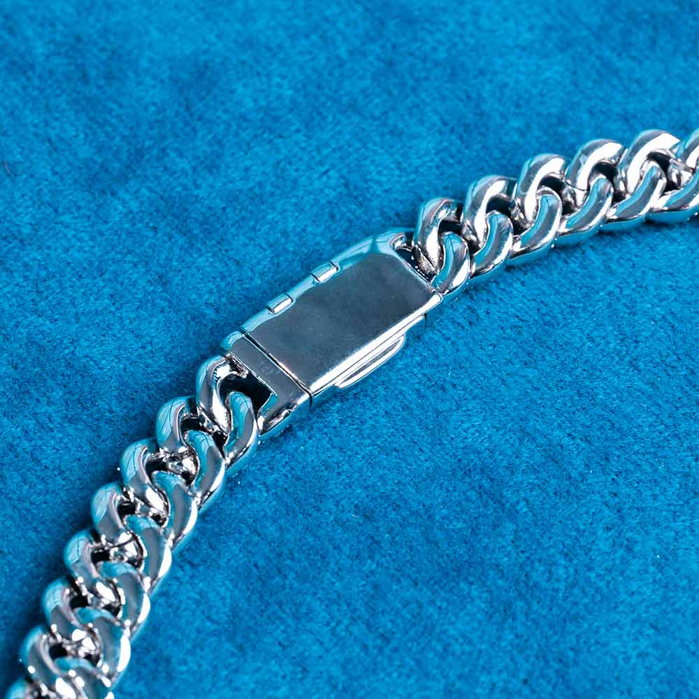18MM Iced Out Moissanite Diamond Customized Cuban Chain Hip Hop Jewelry