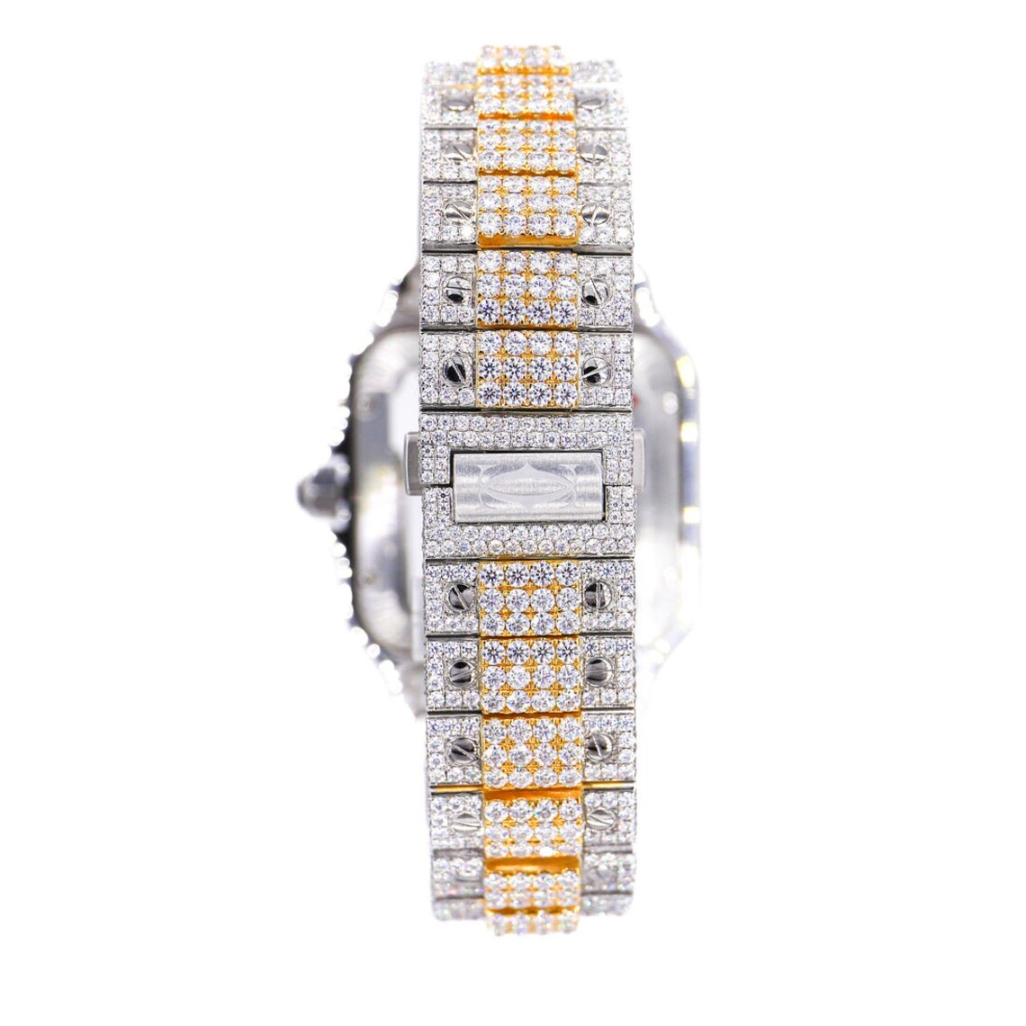 Two Tone Moissanite Diamond Watches For Mens