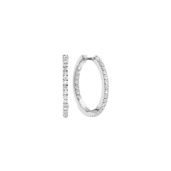 Brilliant Moissanite Hoop Earrings Elegant Design