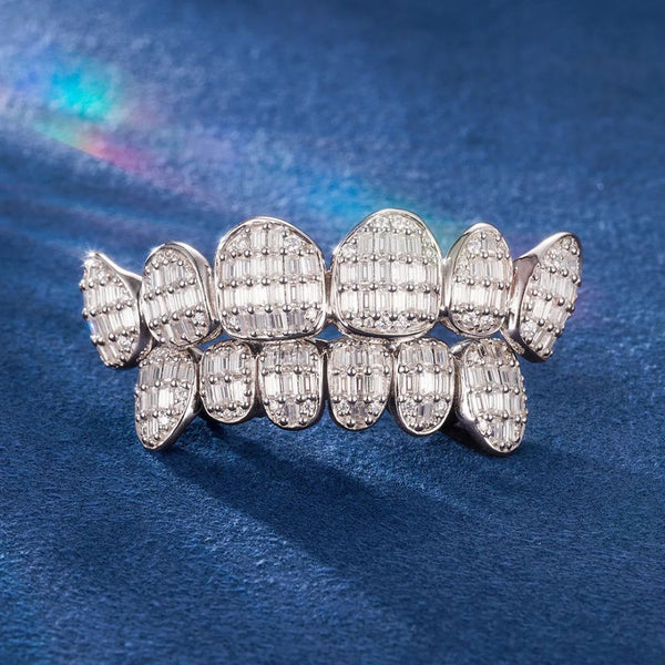 Moissanite 6 On 6 Iced Out Hip Hop Teeth