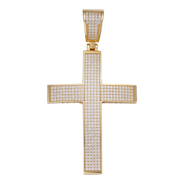 Moissanite Diamond Iced Out Cross Pendant For Him