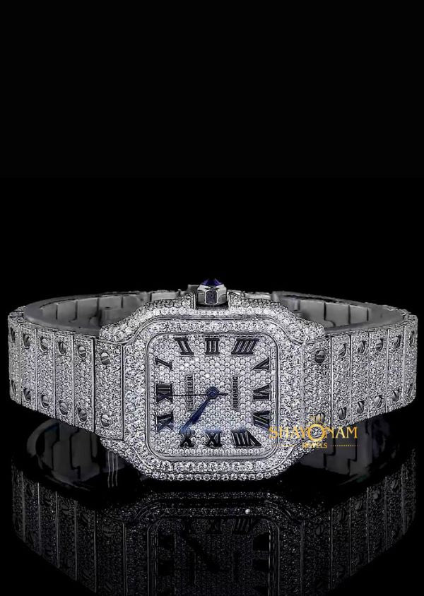 Iced Out Moissanite Diamond Hip Hop Luxury Watch