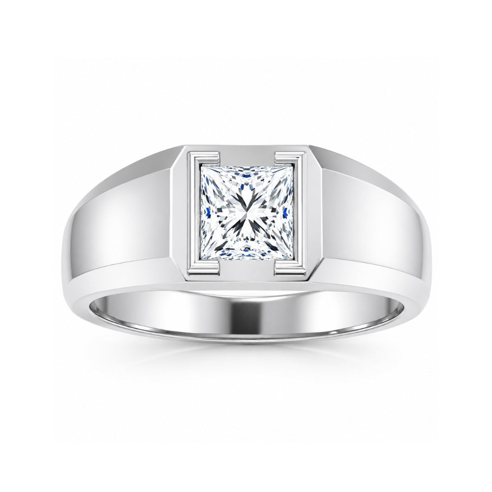 Round Cut Lab Grown Diamond Solitaire Engagement Ring