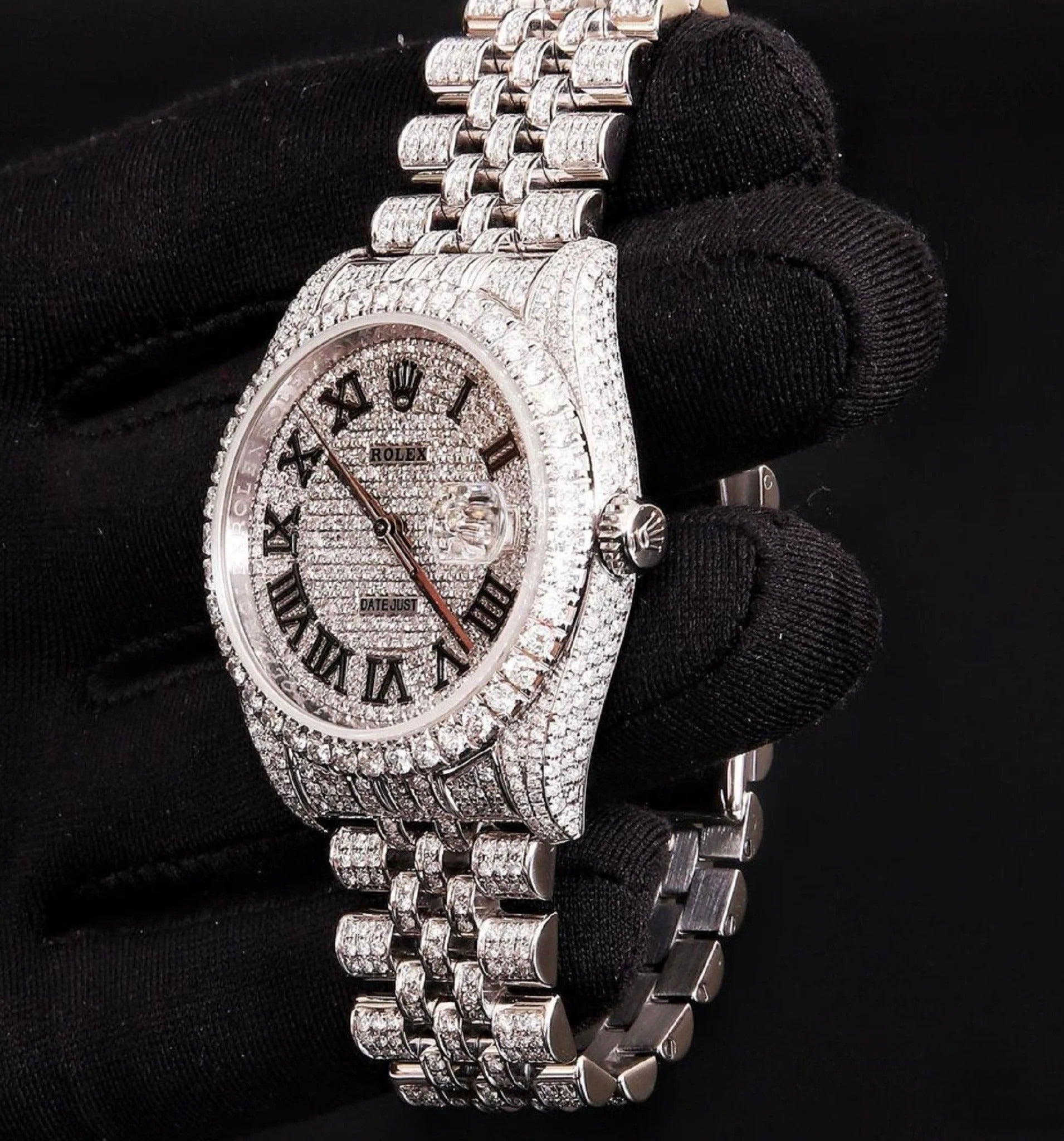 Bust Down Moissanite Watch Personalized Hip hop Jewelry Iced Out Men's Watch