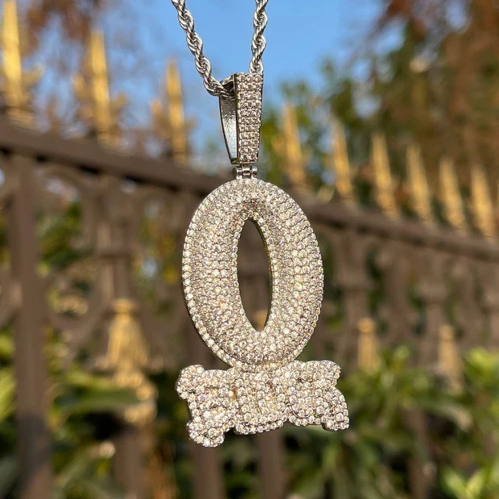 Lab Grown Diamond Round Cut Hip Hop Pendant For Men