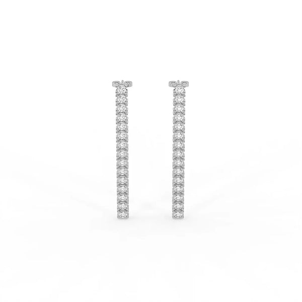 VVS1 Moissanite Round Cut Drop Dangle Earring Gift For Her