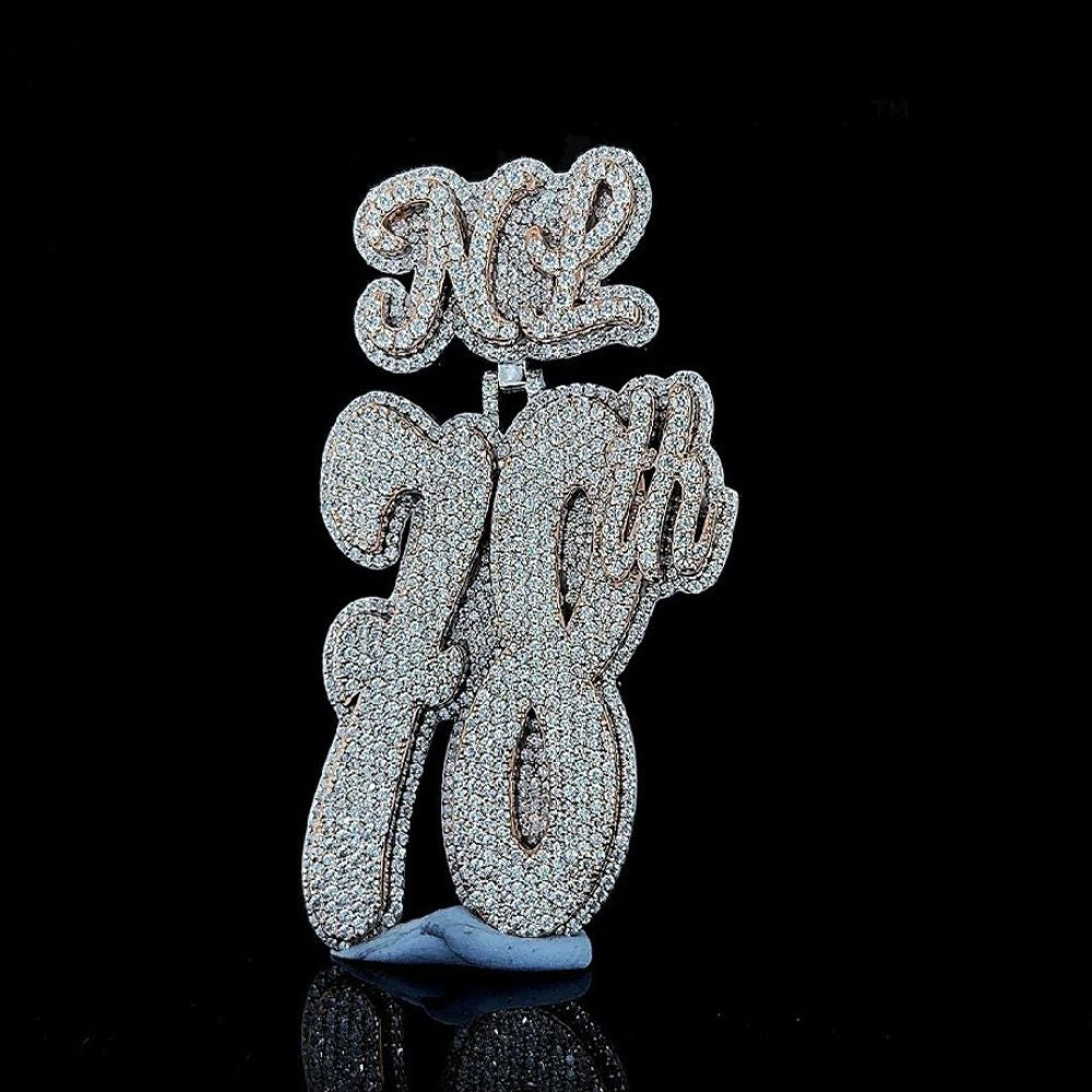 Customized 78th Iced Out Moissanite Hip Hop Pendant