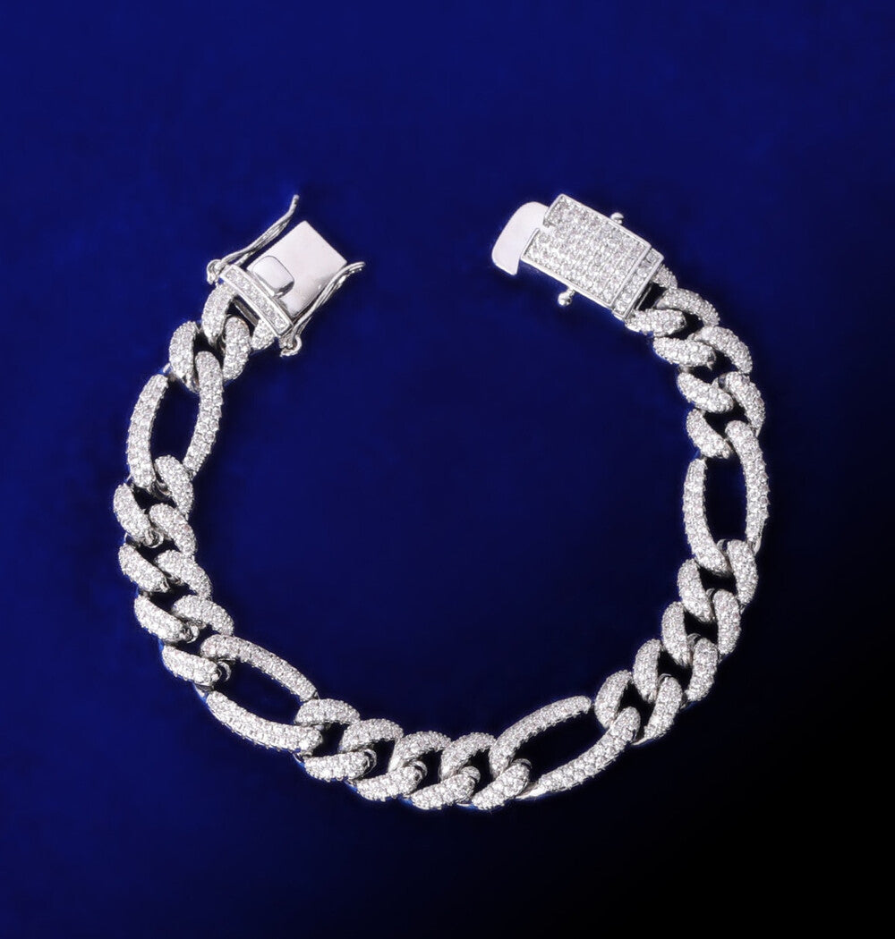 Moissanite Iced Out Cuban Hip Hop Bracelet