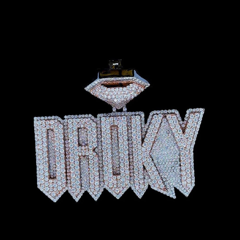 Iced Out Moissanite Diamond Dorky Hip Hop Pendant