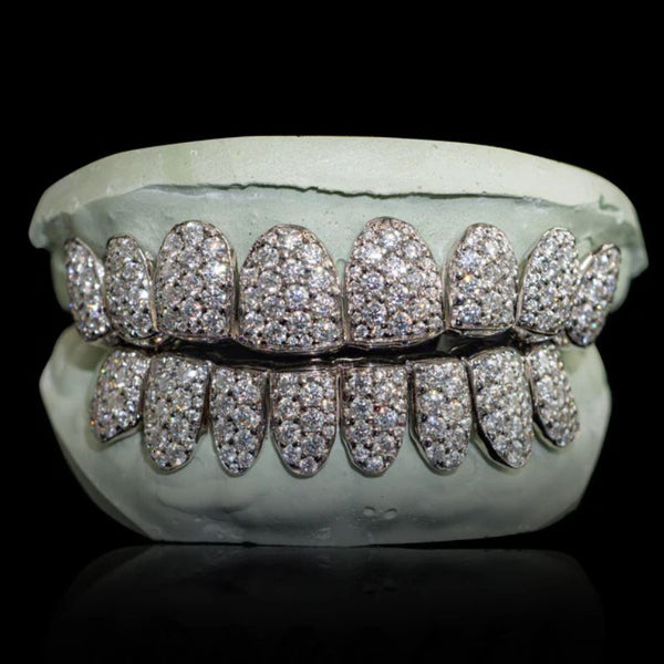 Fabulous Iced Out Moissanite Custom Made Grillz
