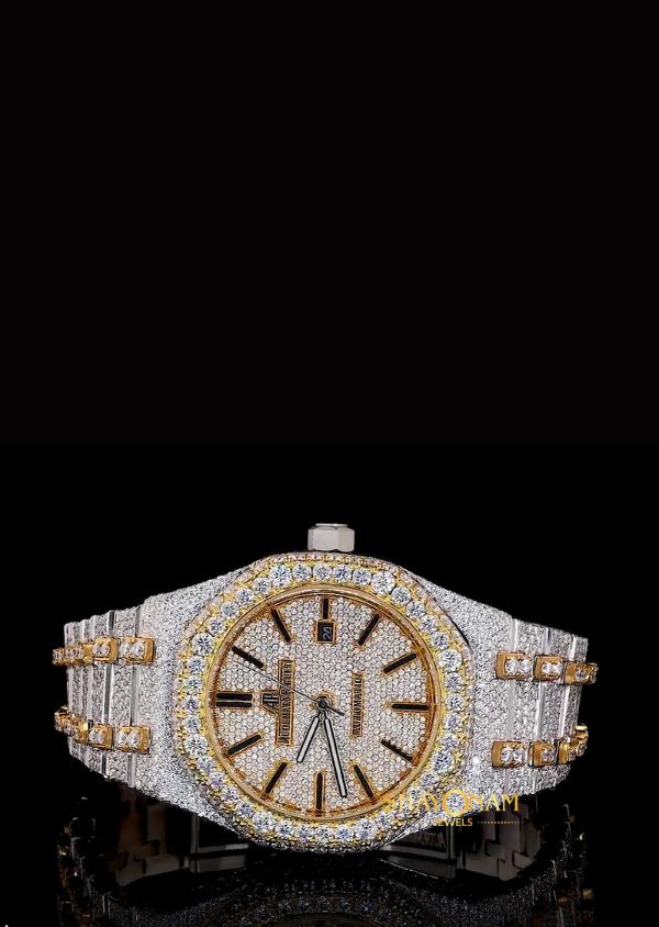 Iced Out Moissanite Diamond Hip Hop Luxury Watch For Men's