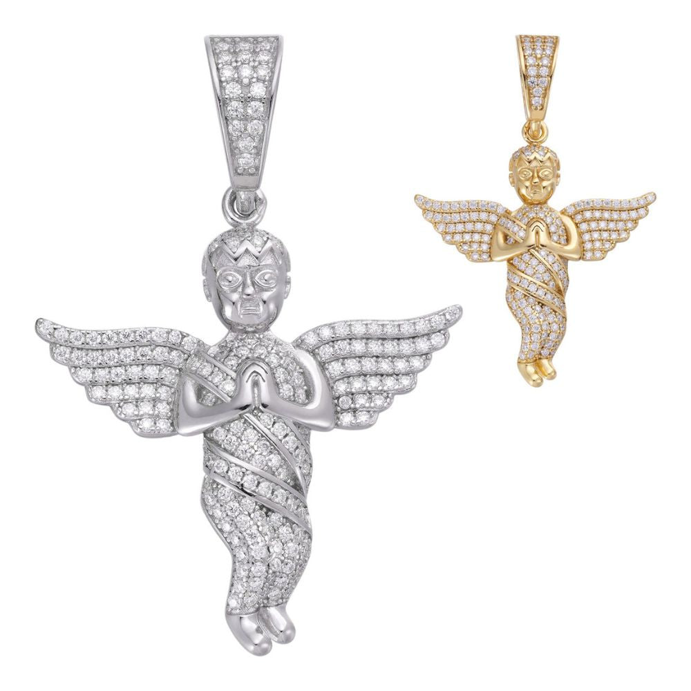 Iced Out Moissanite Diamond Angel Hip Hop Pendant