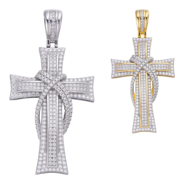 Iced Out Moissanite Diamond Unique Cross Hip Hop Pendant
