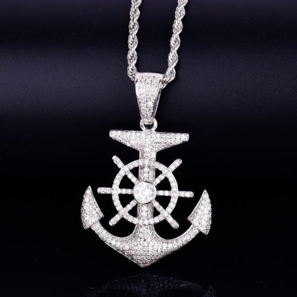 lab Grown Diamond Round Cut Iced Out Hip Hop Pendant