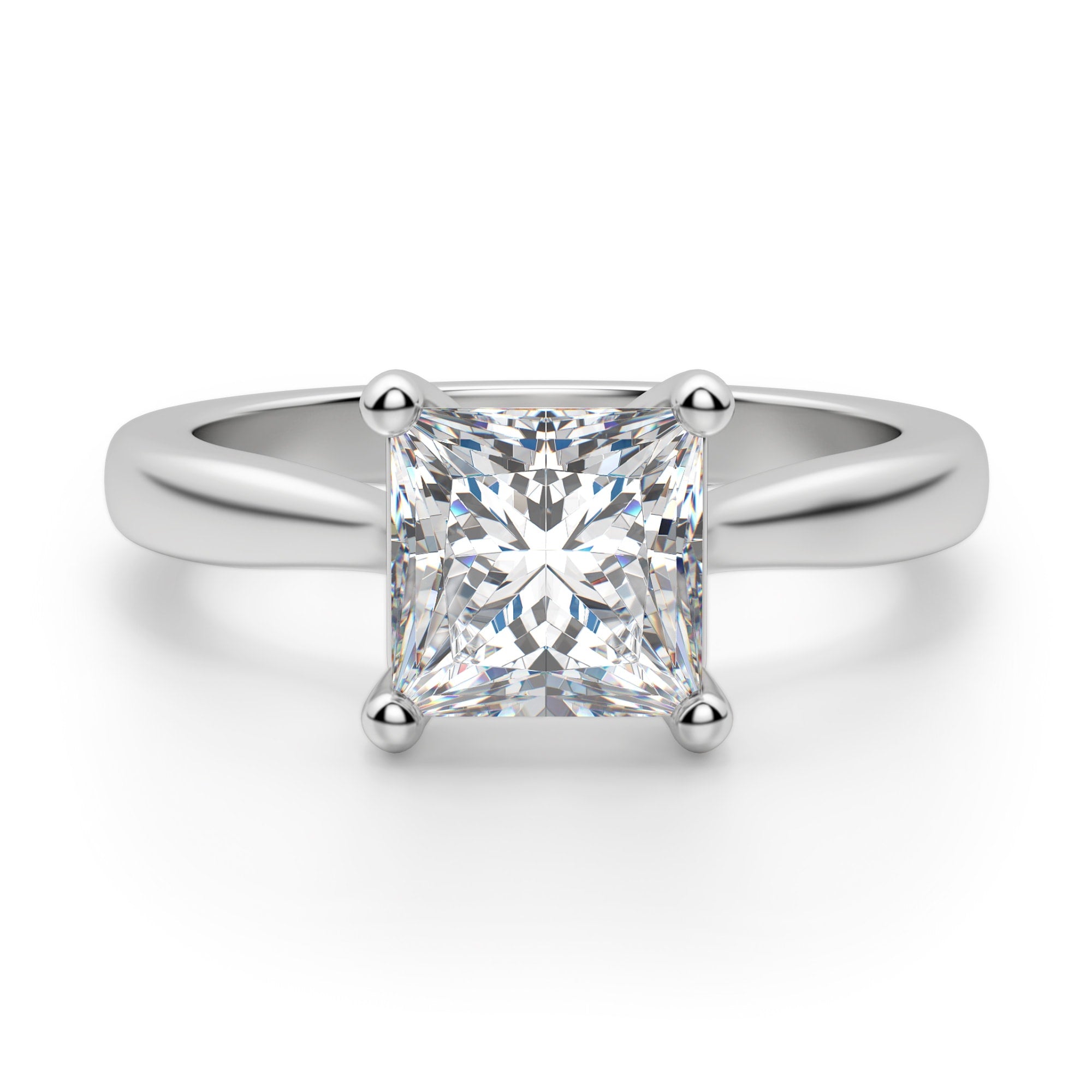 Montreal Princess Cut Solitaire Engagement Ring