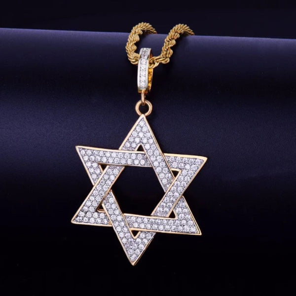 Round Cut Lab Grown Diamond Iced Out Hip Hop Pendant