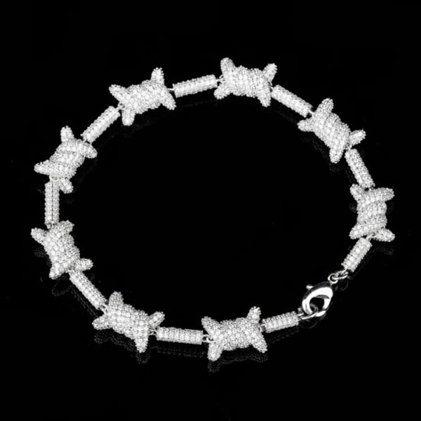 iced Out Moissanite Wire Chain Rapper Style Hip Hop Chain