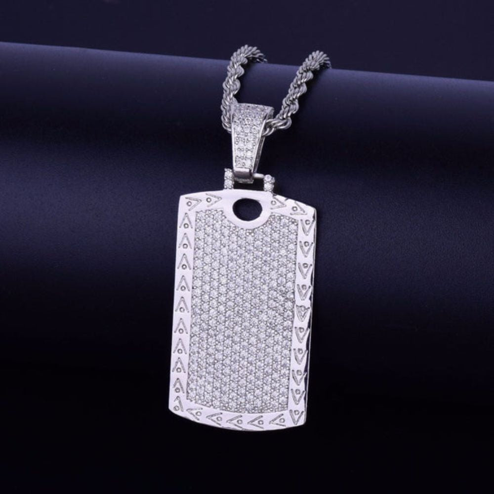 Lab Grown Diamond Round Cut Flooded Iced Pendant