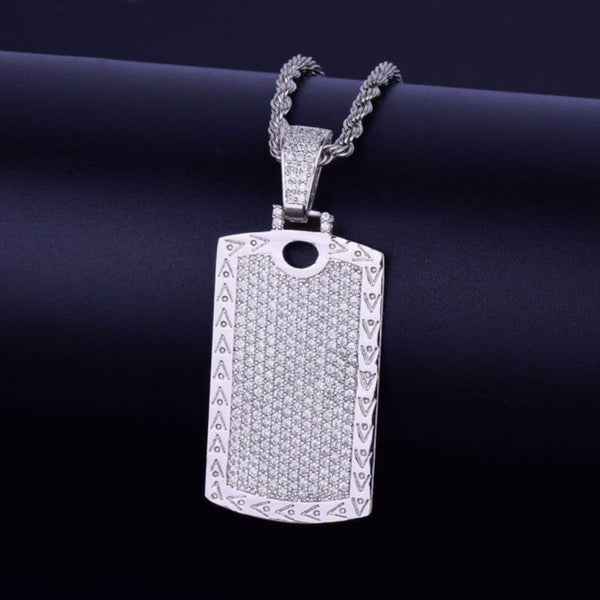 Lab Grown Diamond Round Cut Flooded Iced Pendant