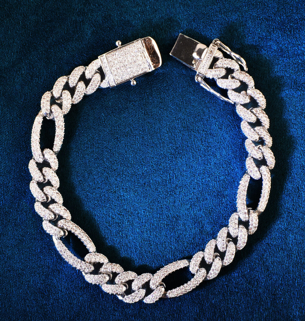 Moissanite Iced Out Cuban Hip Hop Bracelet
