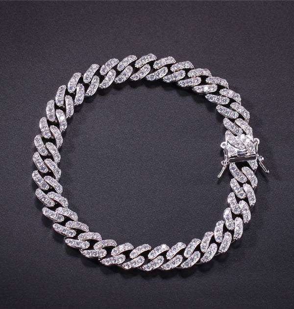 Round Cut Moissanite Classic Hip Hop Bracelet