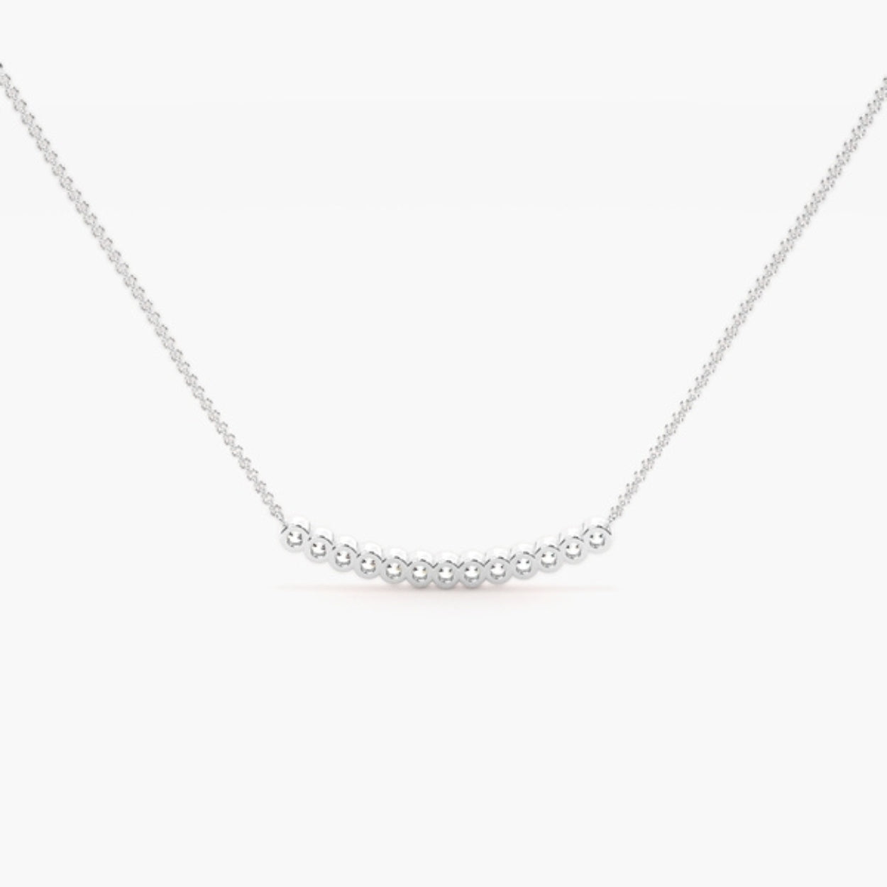 VVS1 Moissanite Round Cut Bezel Set Pendant