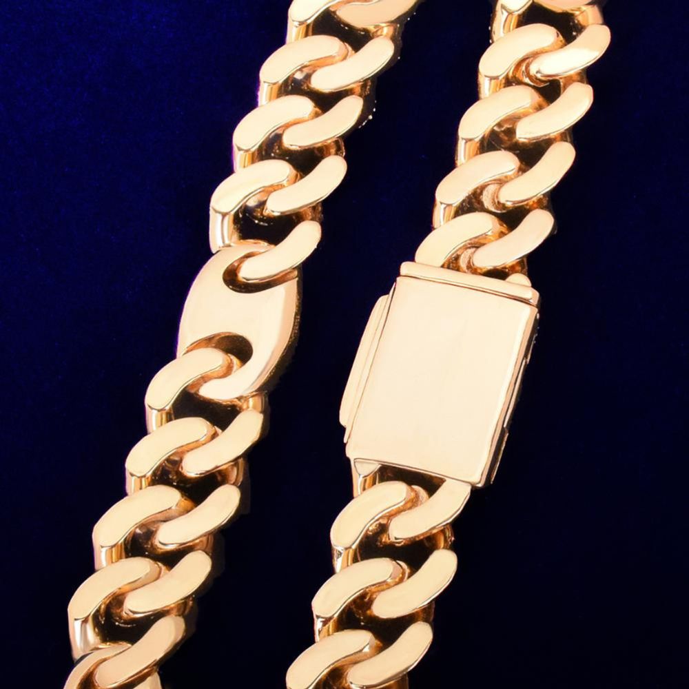 Lab Grown Diamond Round Cut Iced Out Chain For Men