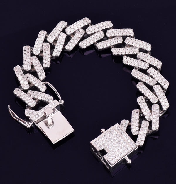 VVS1 Moissanite Luxury Hip Hop Bracelet For Men's