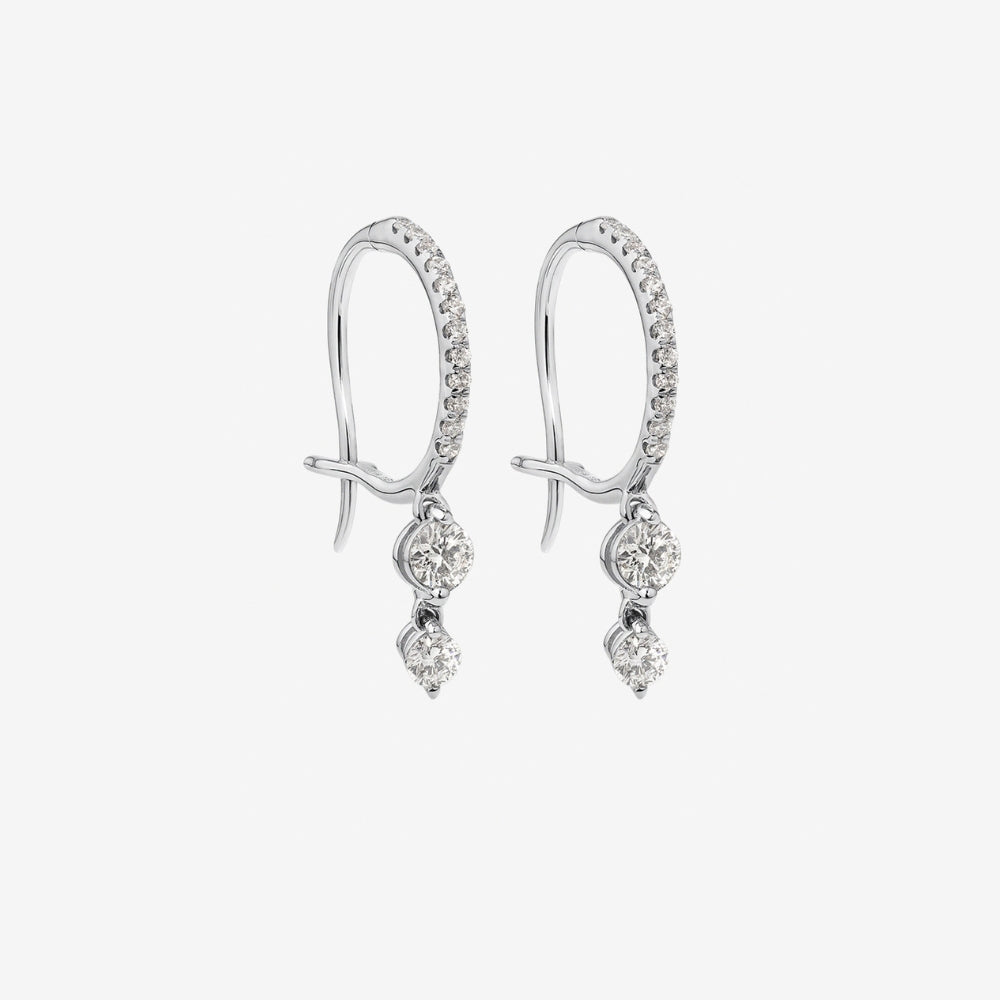 Round Cut Moissanite Women's Drop Dangle Earrings