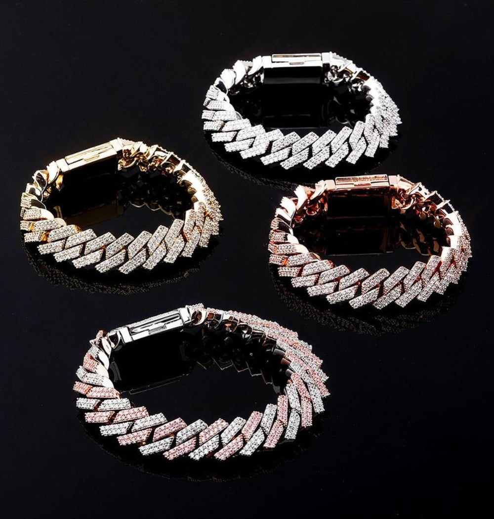 Moissanite Iced Out Classic Hip Hop Bracelet