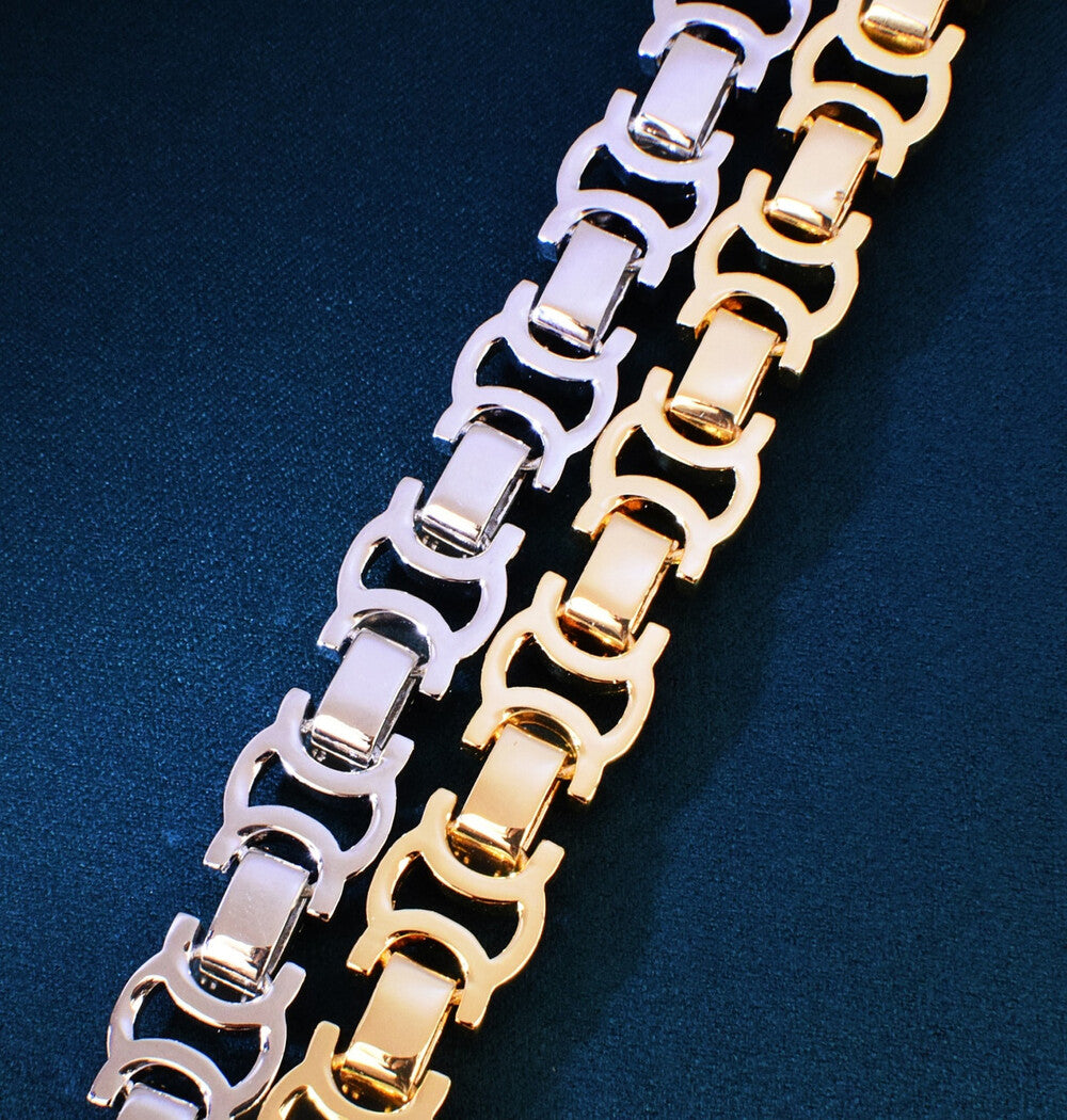 Moissanite Iced Out Link Cuban Hip Hop Bracelet