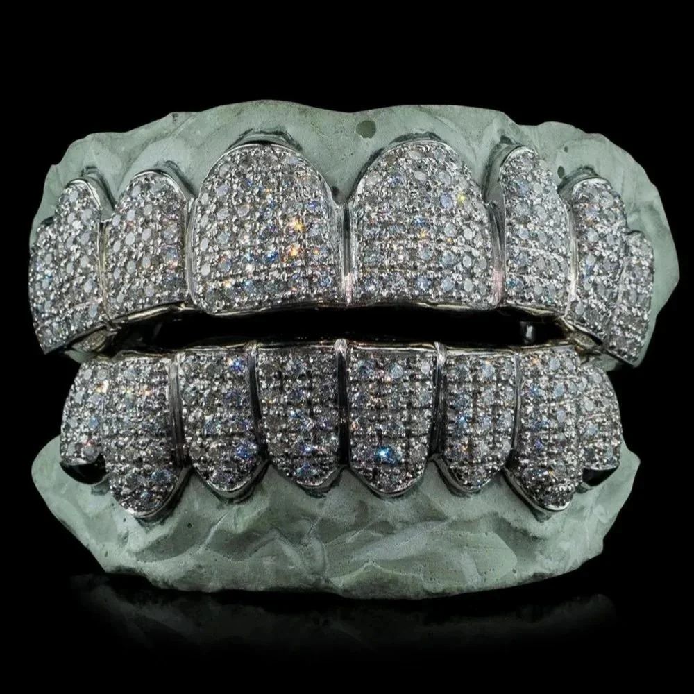 Iced Out Moissanite Hip Hop Grillz For Him