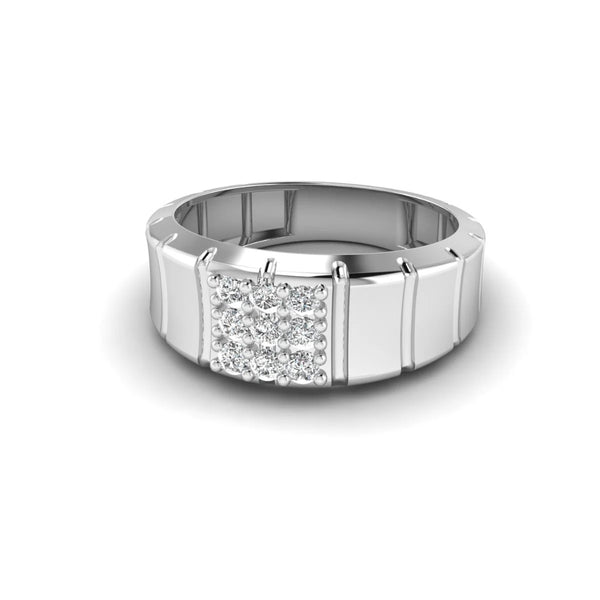 Round Cut Lab Grown Diamond Pave Set Classic Engagement Ring