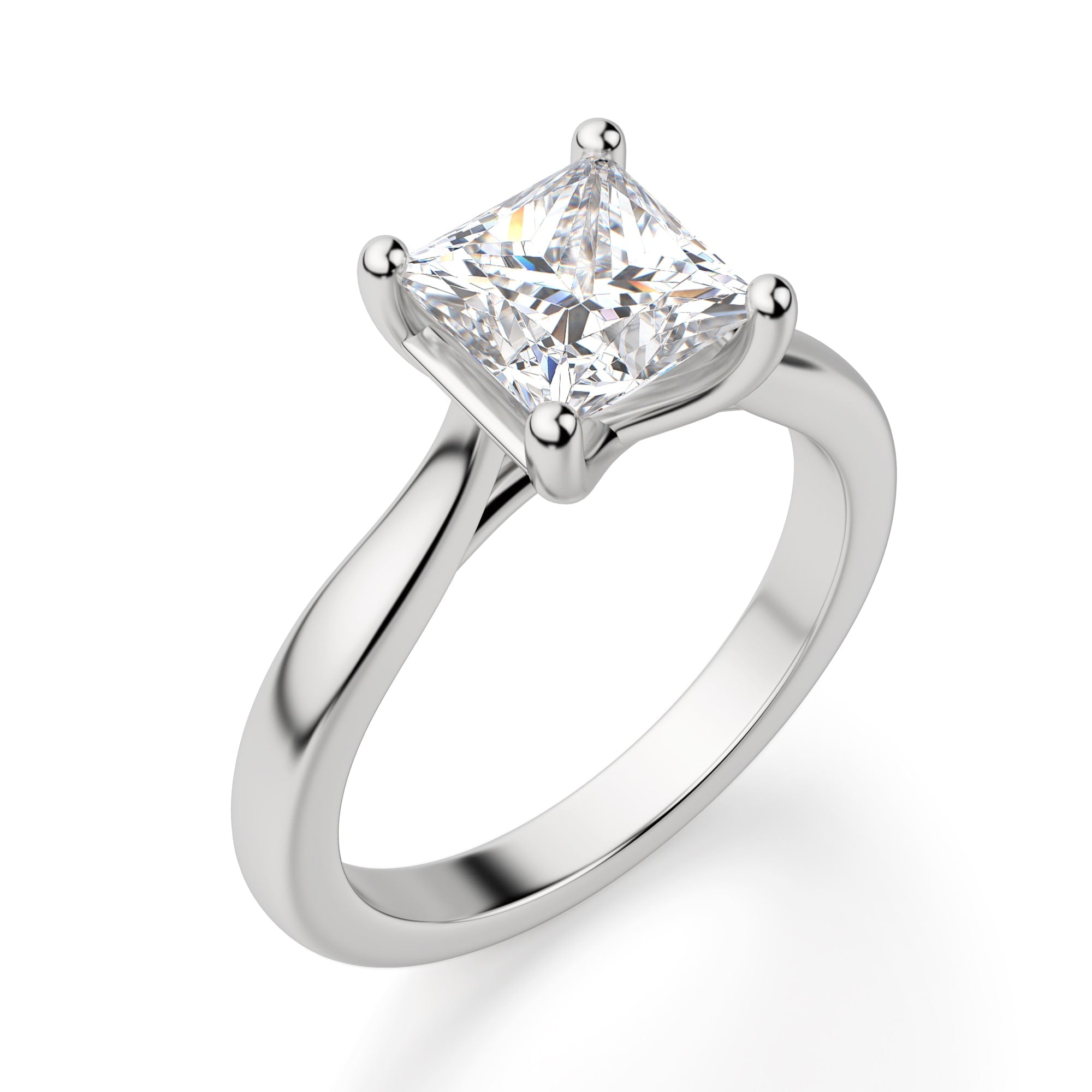 Montreal Princess Cut Solitaire Engagement Ring