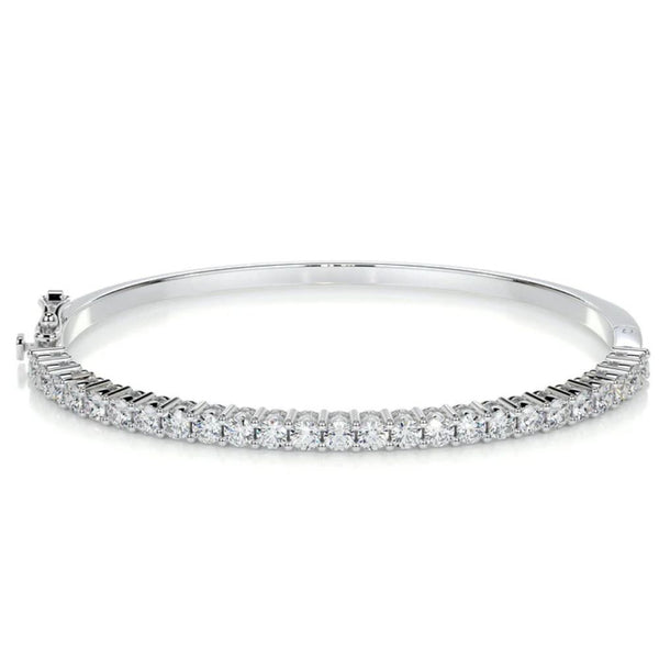 VVS1 Moissanite Round Cut  Women's Tennis Bracelet