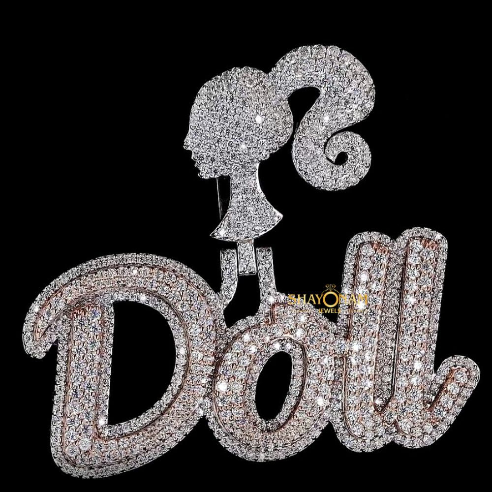 Moissanite Diamond Iced Out Doll Hip Hop Pendant