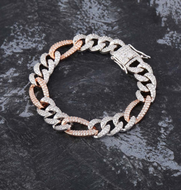 Round Cut VVS1 Moissanite Iced Out Hip Hop Bracelet