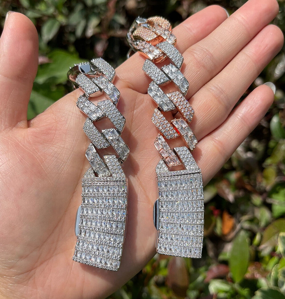 VVS1 Moissanite Iced Out Classic Link Cuban Bracelet