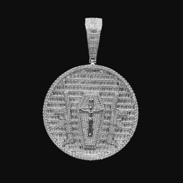 Jesus Gun Iced Out Moissanite Hip Hop Pendant For Men's